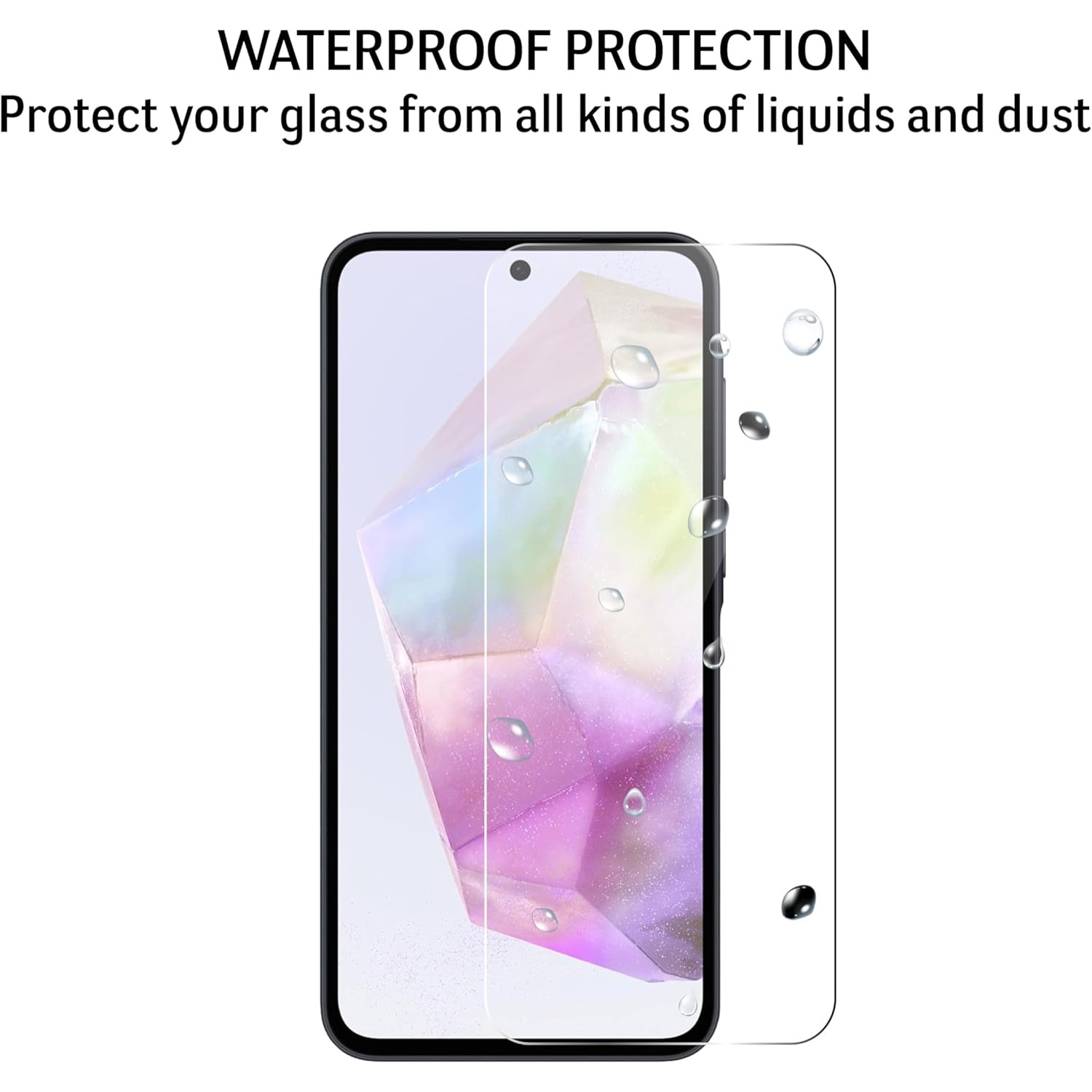 2-Pack Samsung Galaxy A35 Skärmskydd Härdat Glas Premium - 3