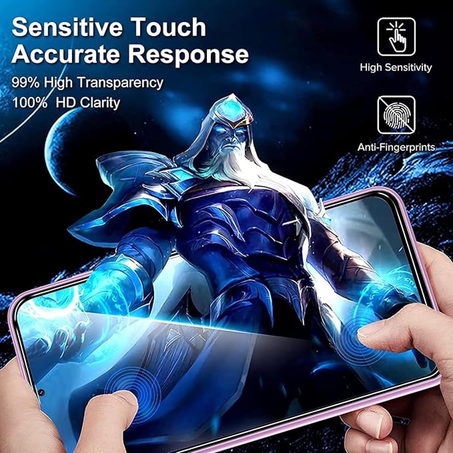 3-Pack Samsung Galaxy A35 Skärmskydd Härdat Glas Premium - 9