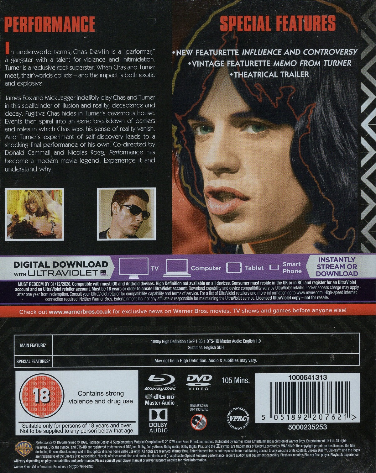 Performance (Limited Edition) (ej svensk text) (Blu-ray + DVD) - 2