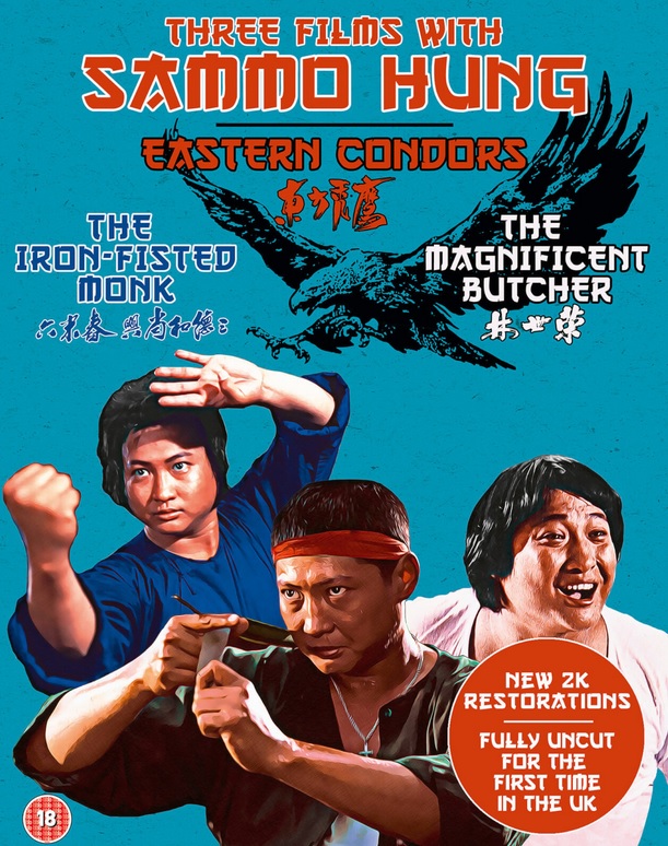 Three Films with Sammo Hung: The Iron-Fisted Monk / The Magnificent Butcher / Eastern Condors (ej svensk text) (Blu-ray)