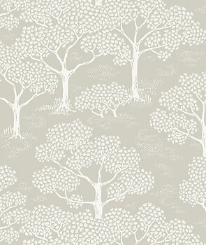 Tapet Woodland notes Clay beige Littlephant
