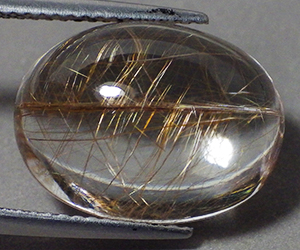 Piedra preciosa de cuarzo rutilo dorado completamente única de 11,14 ct muy hermosa - 2