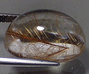 Piedra preciosa de cuarzo rutilo dorado completamente única de 11,14 ct muy hermosa