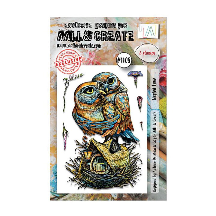 Aall and Create Clear Stamps - Nested Love #1108 A7