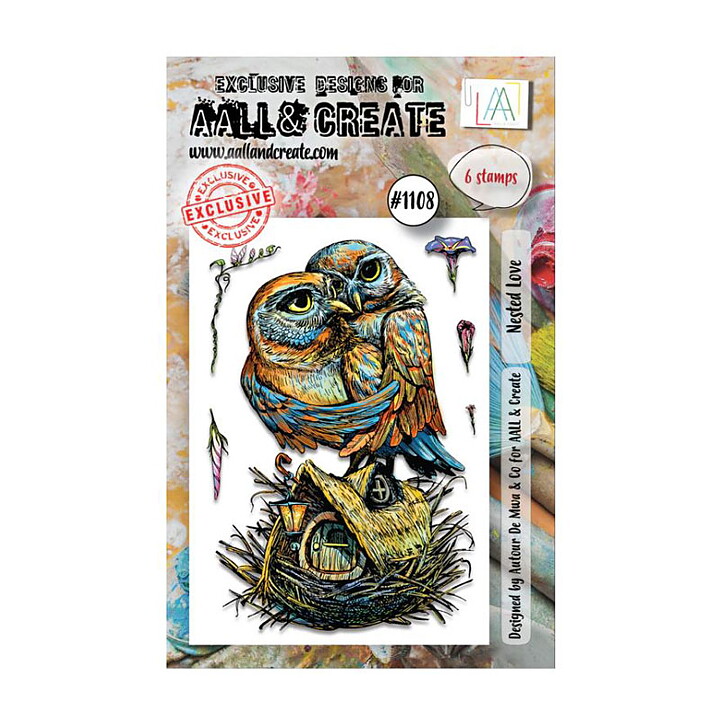 Aall and Create Clear Stamps - Nested Love #1108 A7