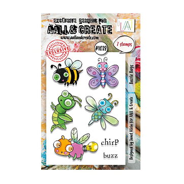 Aall and Create Clear Stamps - Buzzie Bugs #1039 A7