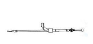 Gaskabel Arctic Cat T660 Turbo Snöskoter (0687-189)  31-280362 - 2