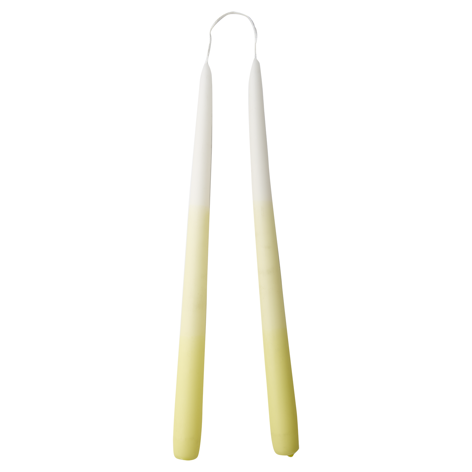Crown candles - Yellow - 2-pack - Ø2 x 30 cm - 2