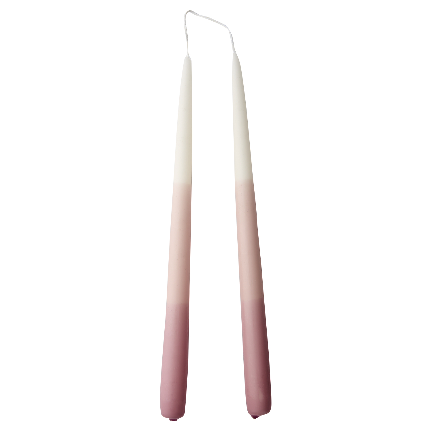 Crown candles - Pink - 2-pack - Ø2 x 30 cm - 2