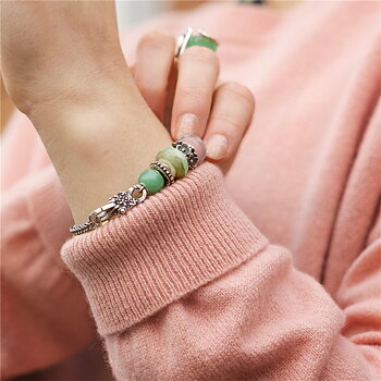 Trollbeads Moss Waterstone glaskula