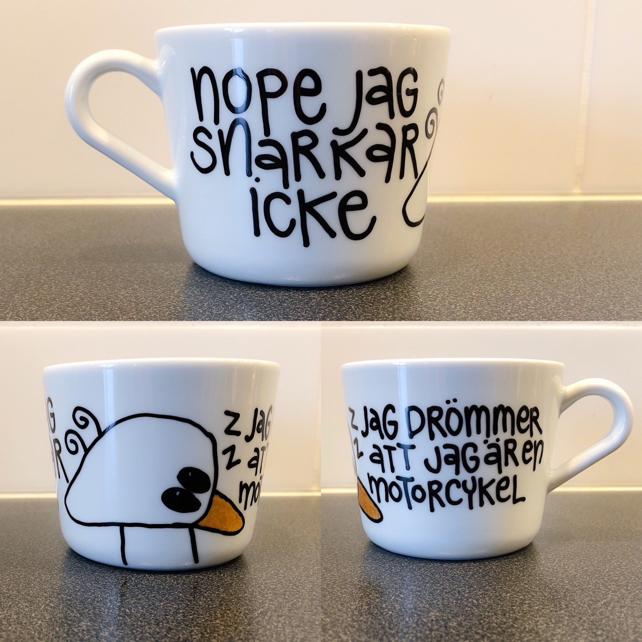 Nope jag snarkar inte jag drömmer att jag är en motorcykel