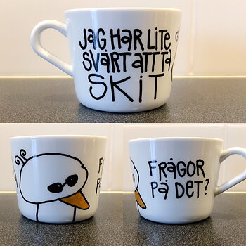Jag har lite svårt att ta skit frågor på det ?