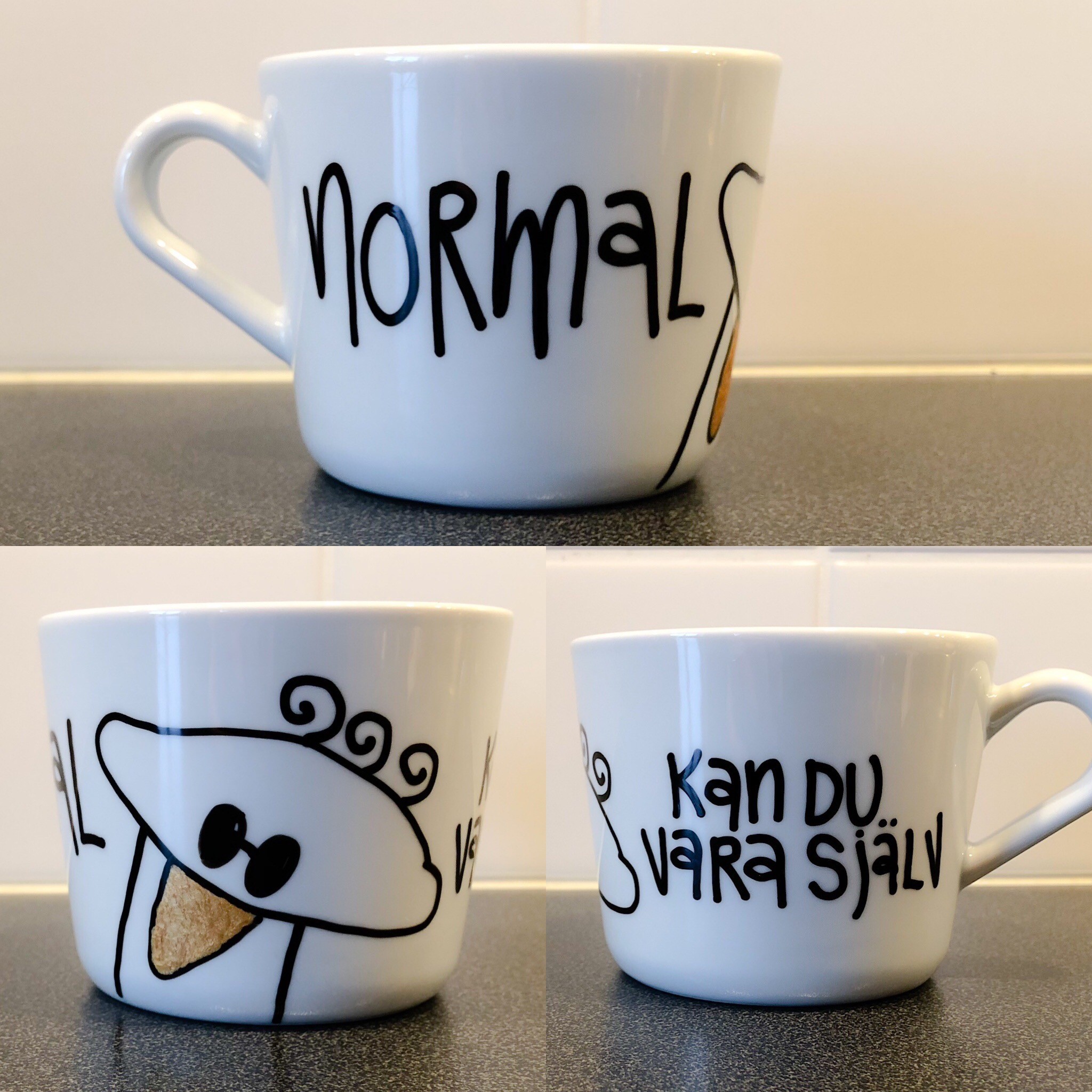 Normal kan du vara själv