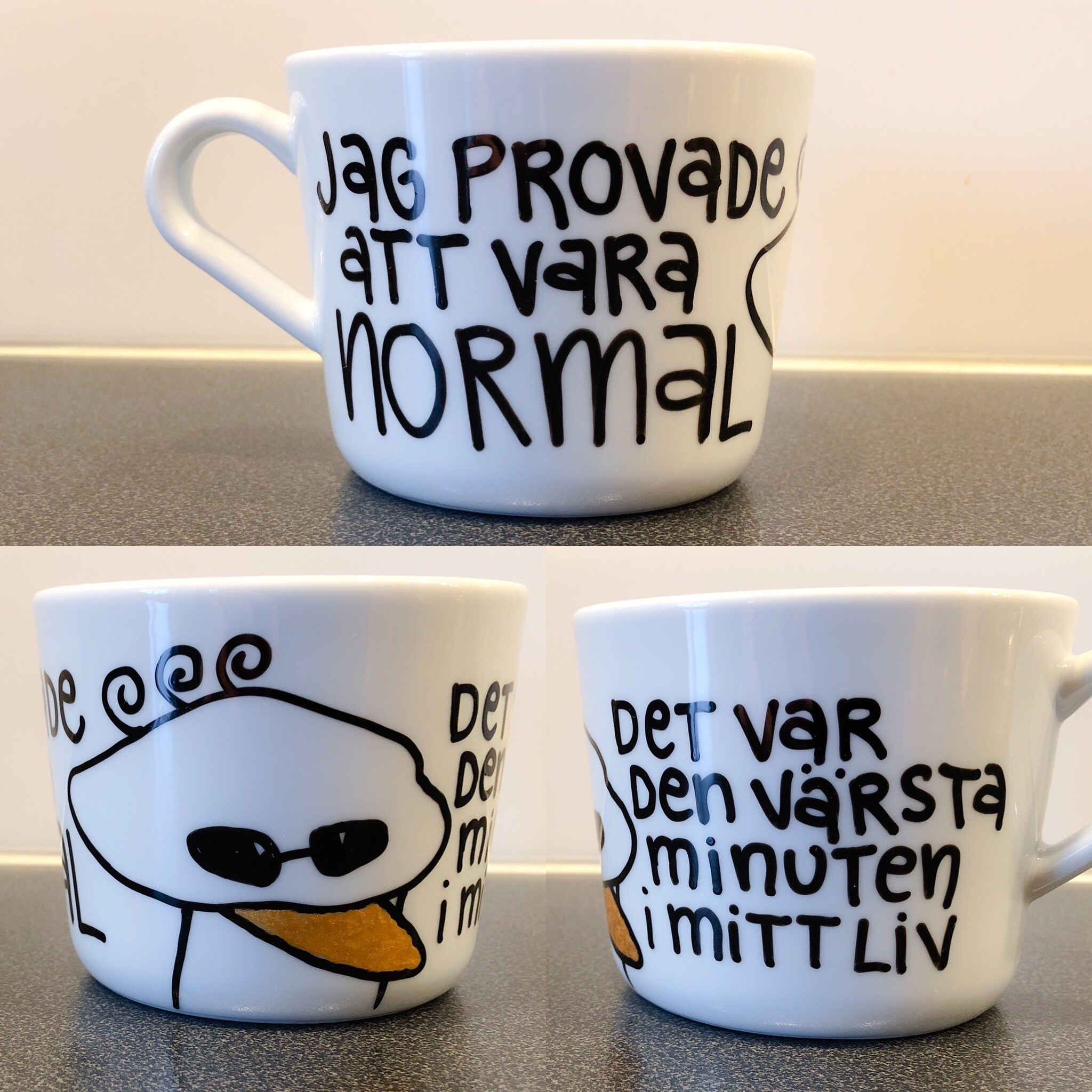 Jag provade att vara normal det var den värsta dagen i mitt liv