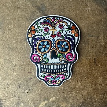 Tygmärke sugarskull 