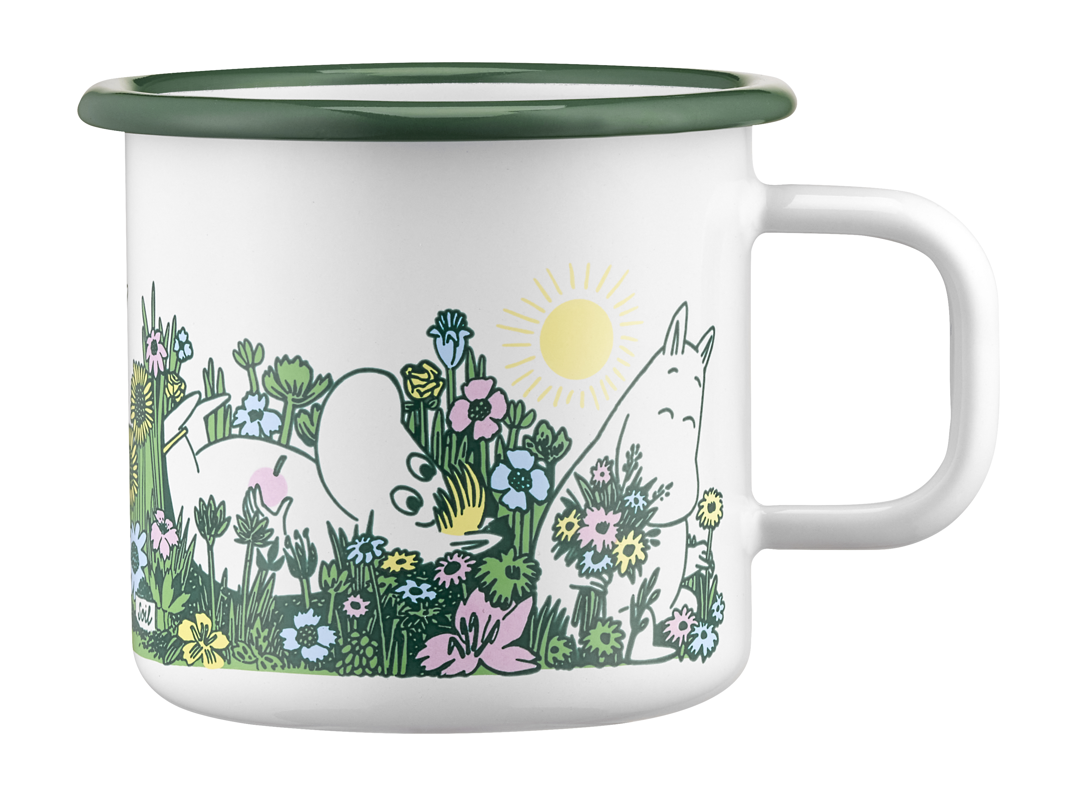 Mumin Emaljmugg 3,7 dl - I trädgården