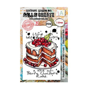 Aall and Create Clear Stamps - Black Forest Hello #1140 A7