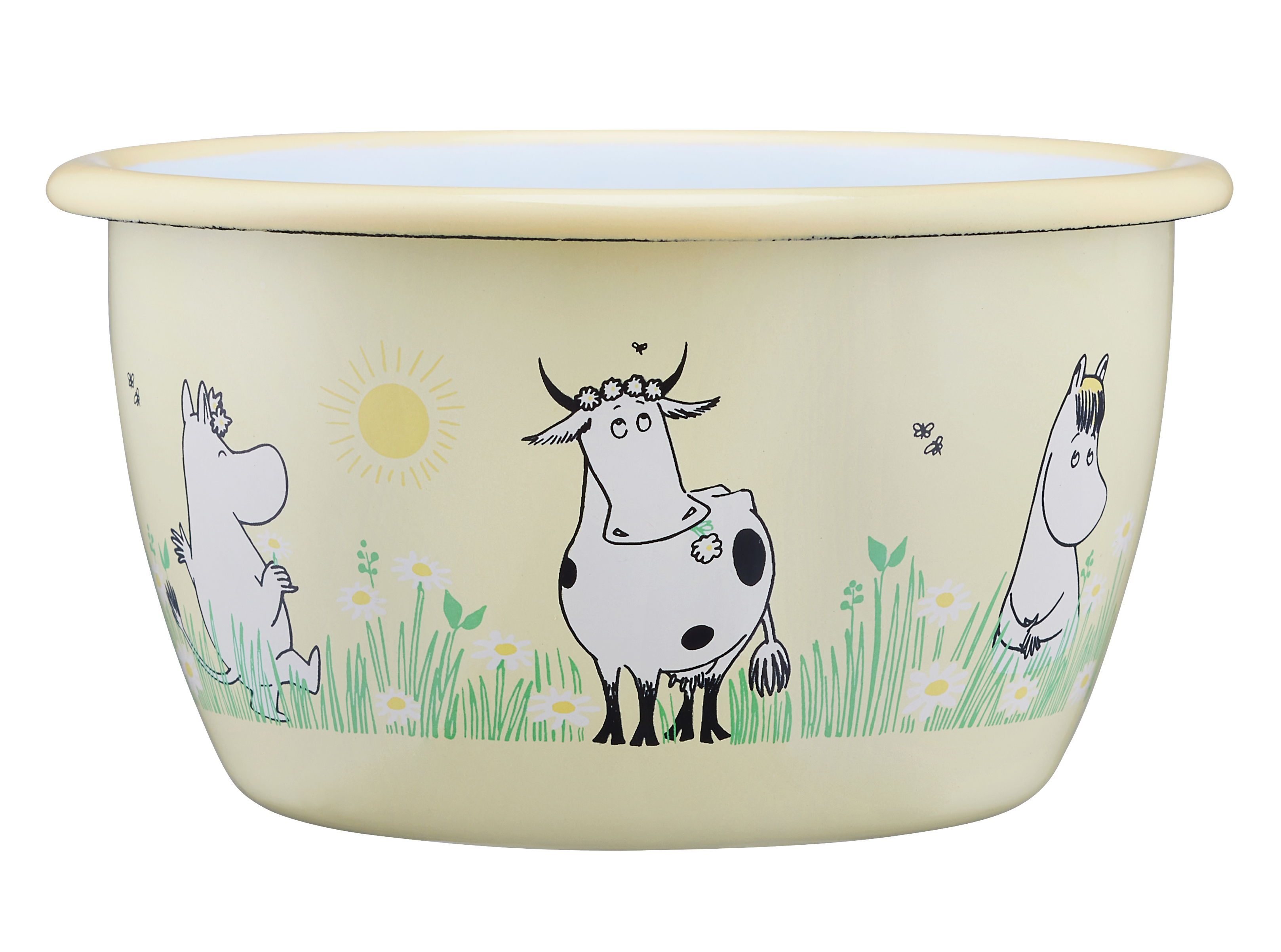 Enamel bowl 3 dl - Meadow