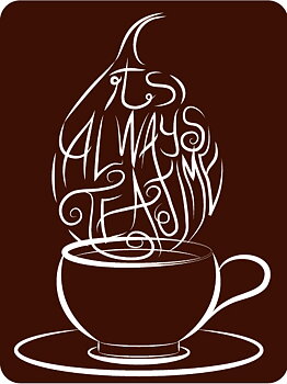 Märka design : It's Always Tea Time - Vinyl Sticker