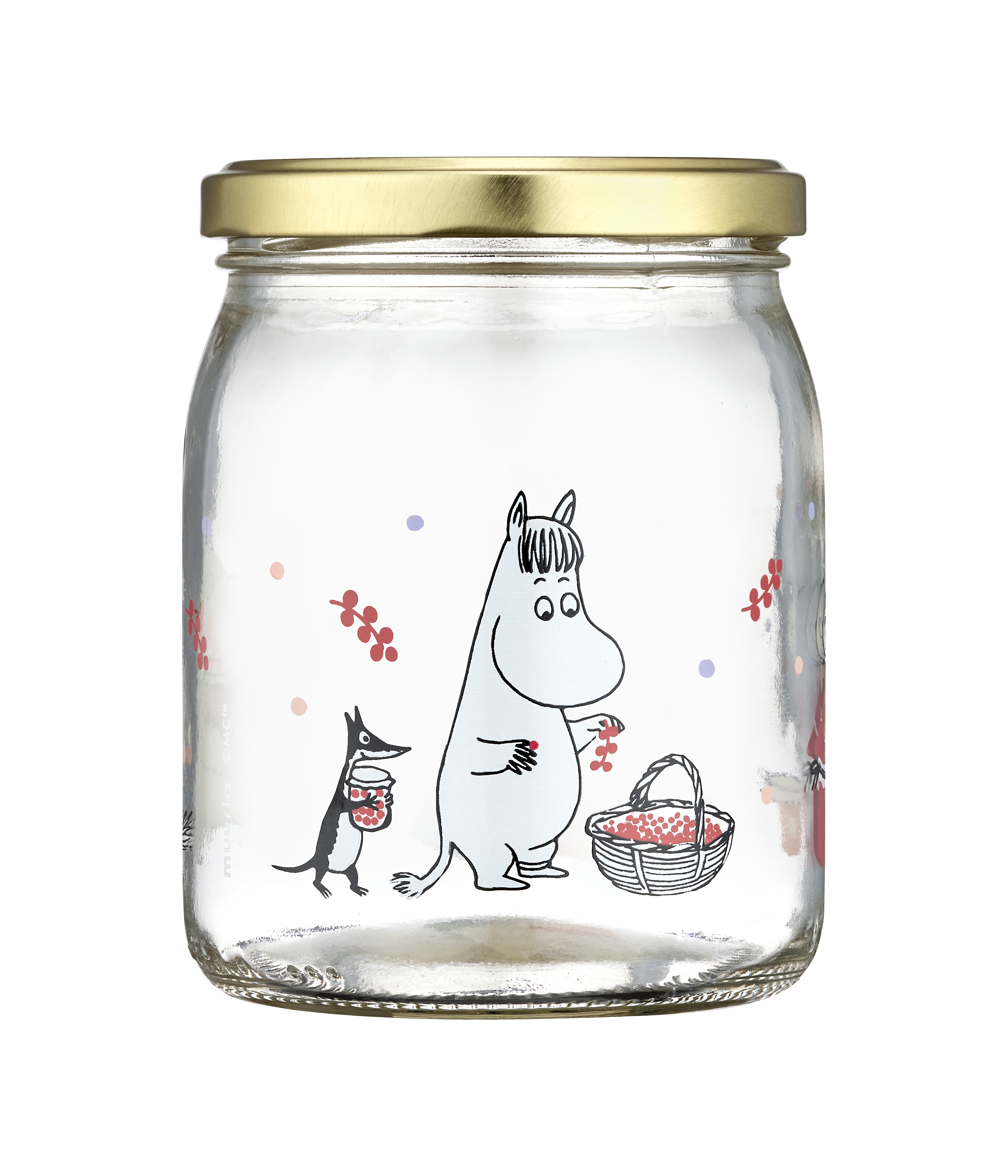Moomin glass jar 0,5 L - Berries - 4