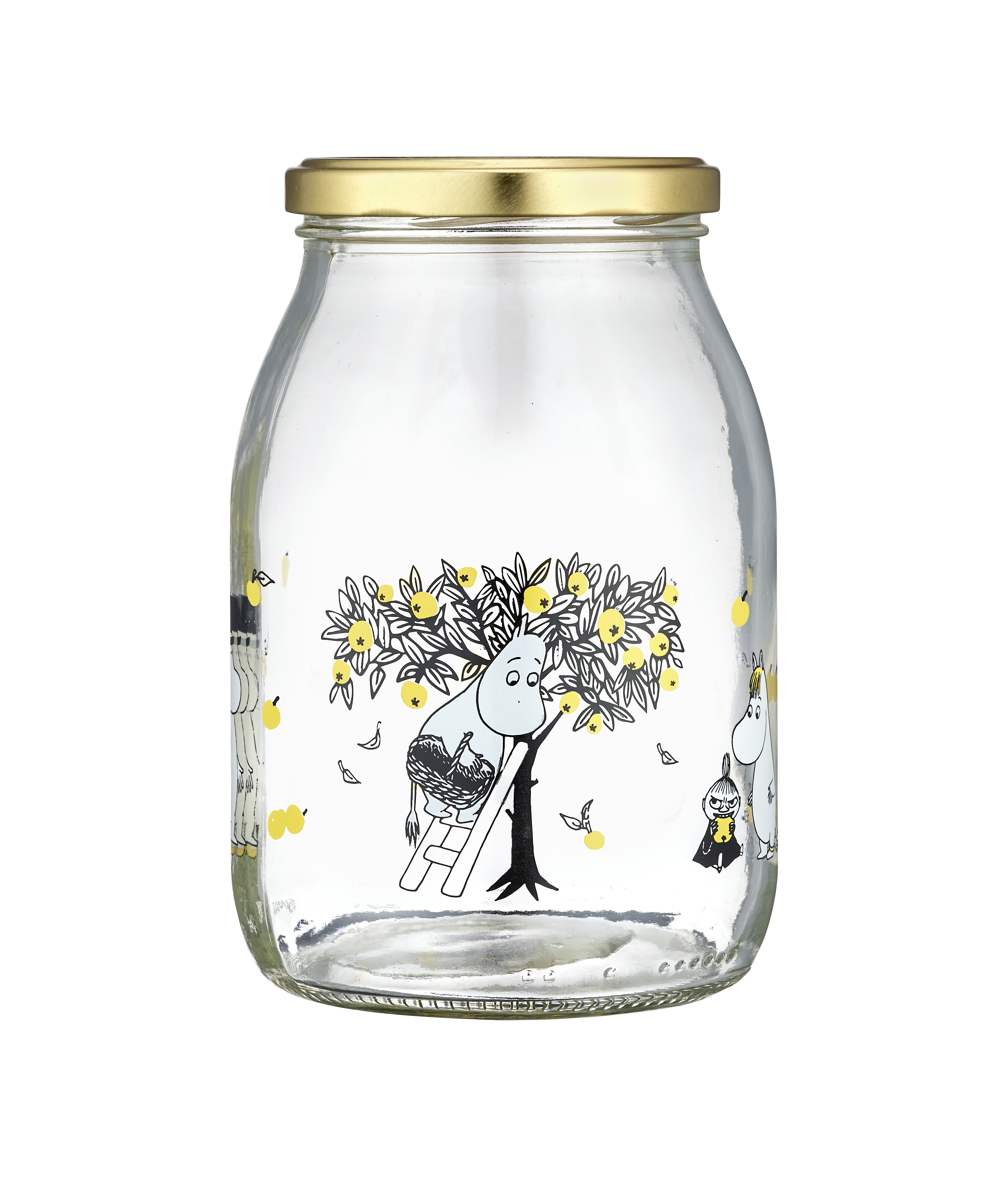 Mumin Glasburk 1 L - Äpplen