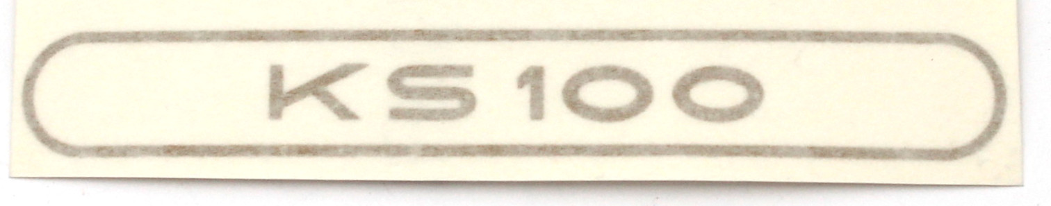 Dekal bakskärm "KS100" 65-67" Guld