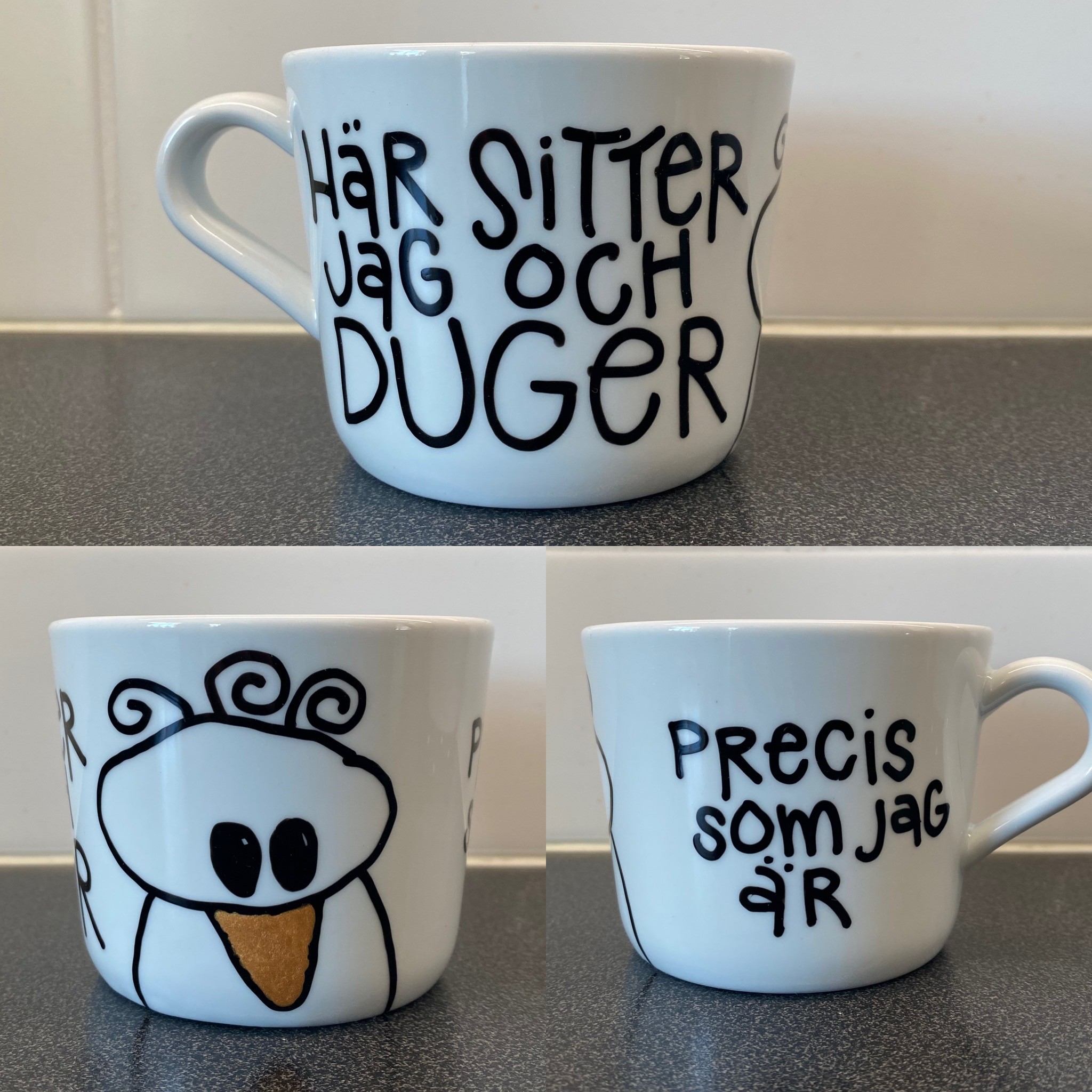 Här sitter jag och duger precis som jag är