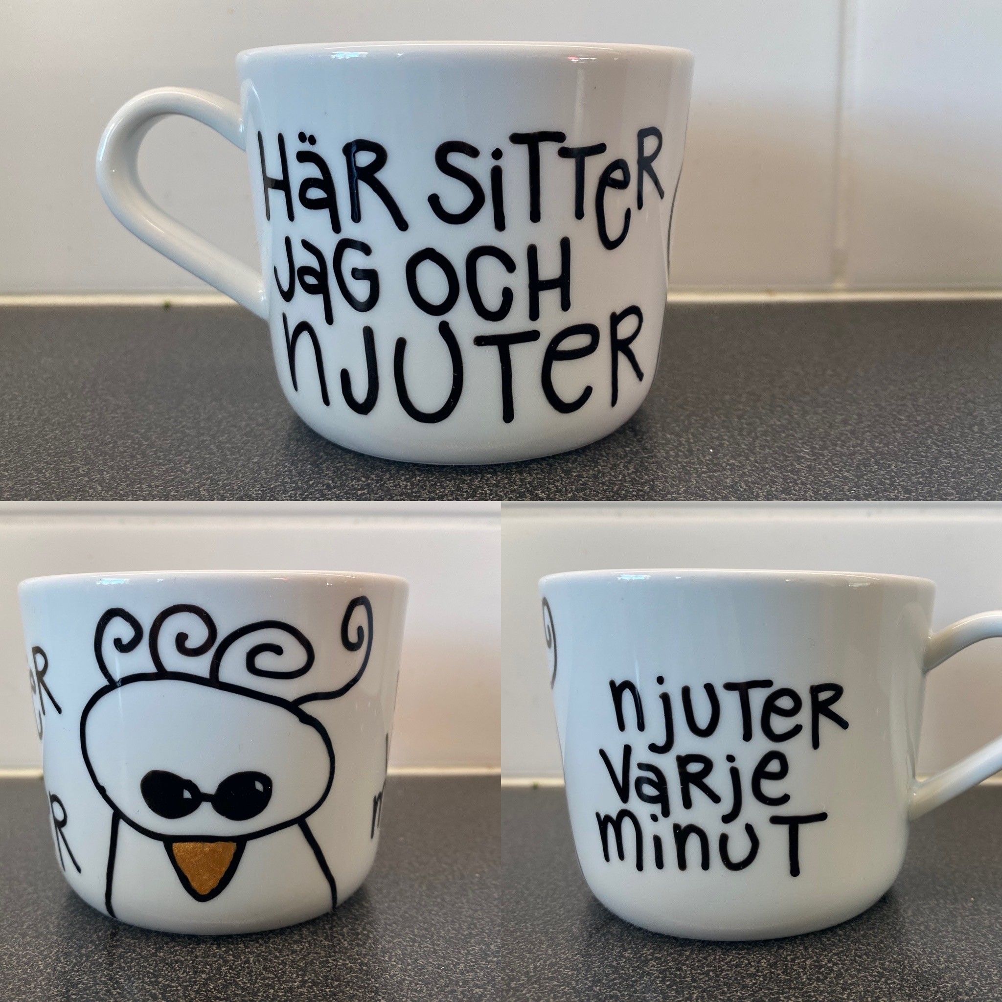 Här sitter jag och njuter - njuter varje minut