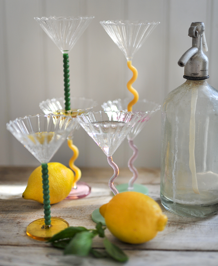 Coupe glass - Cocktail glass - Curve - Pink 2-pack - 2