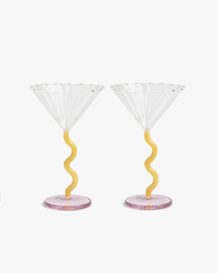 Coupeglas - Cocktailglas - Curve - Caramel 2-pack - 9