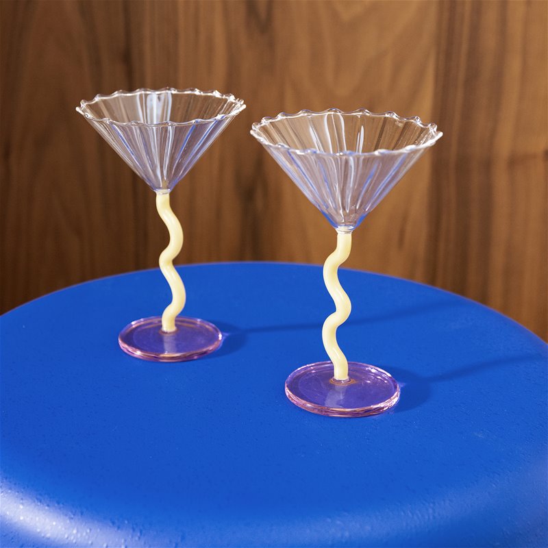 Coupeglas - Cocktailglas - Curve - Caramel 2-pack - 8
