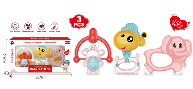 Baby skallra 3-pack
