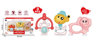 Baby skallra 3-pack