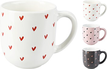 Hjärta kaffemugg 300ml