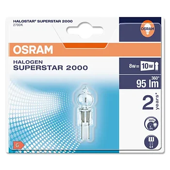 Osram 10W (8W) 12V G4 HALOSTAR® SUPERSTAR 2000