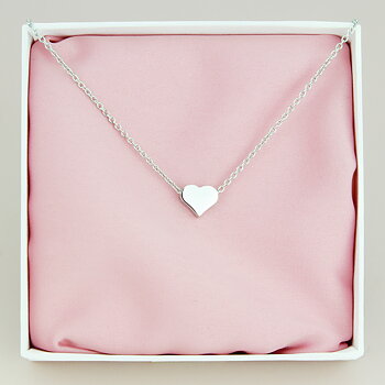 Halsband ”minihjärta” i stål