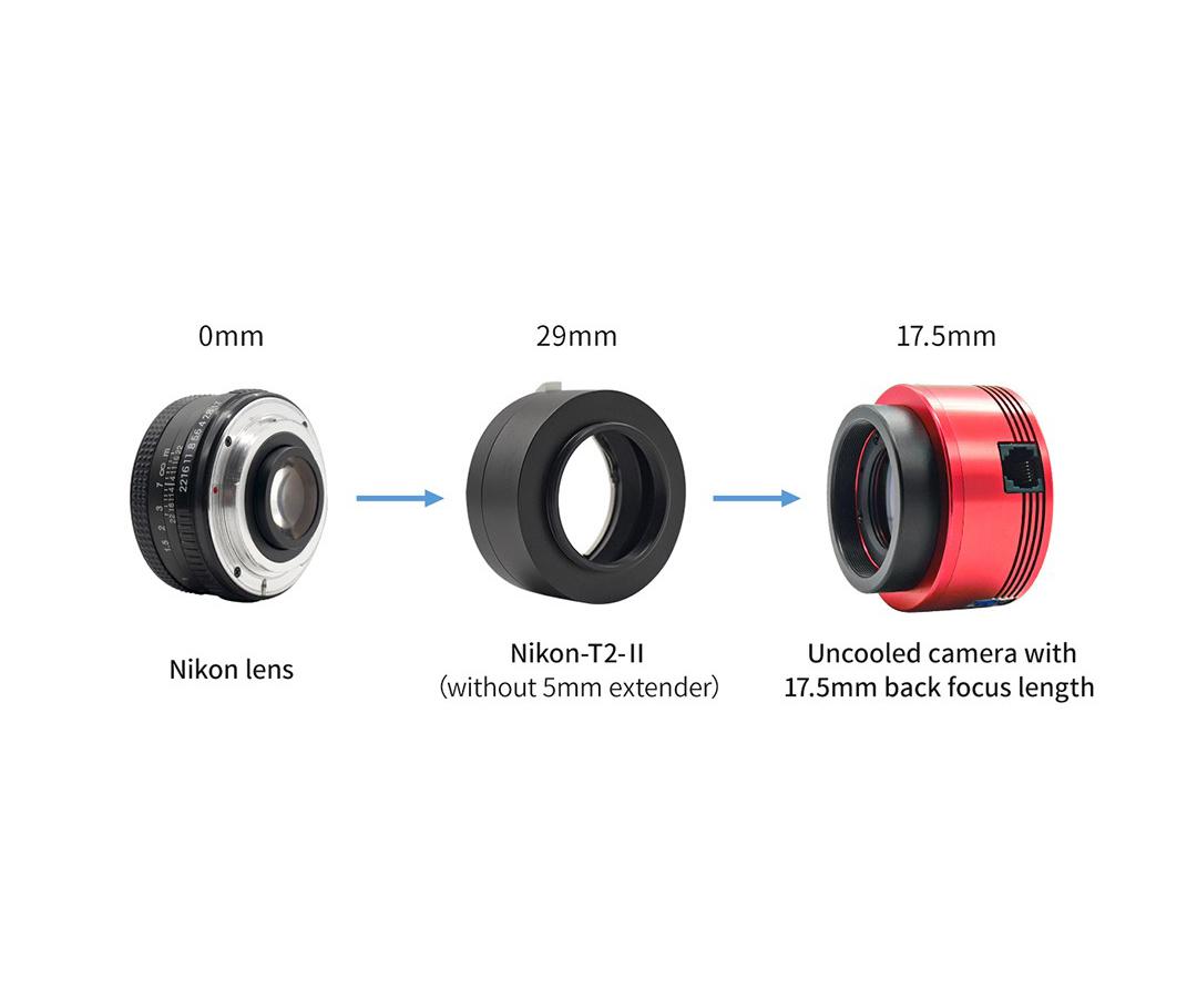 ZWO BAJONETT TILL T2-ADAPTER FÖR NIKON F - 5