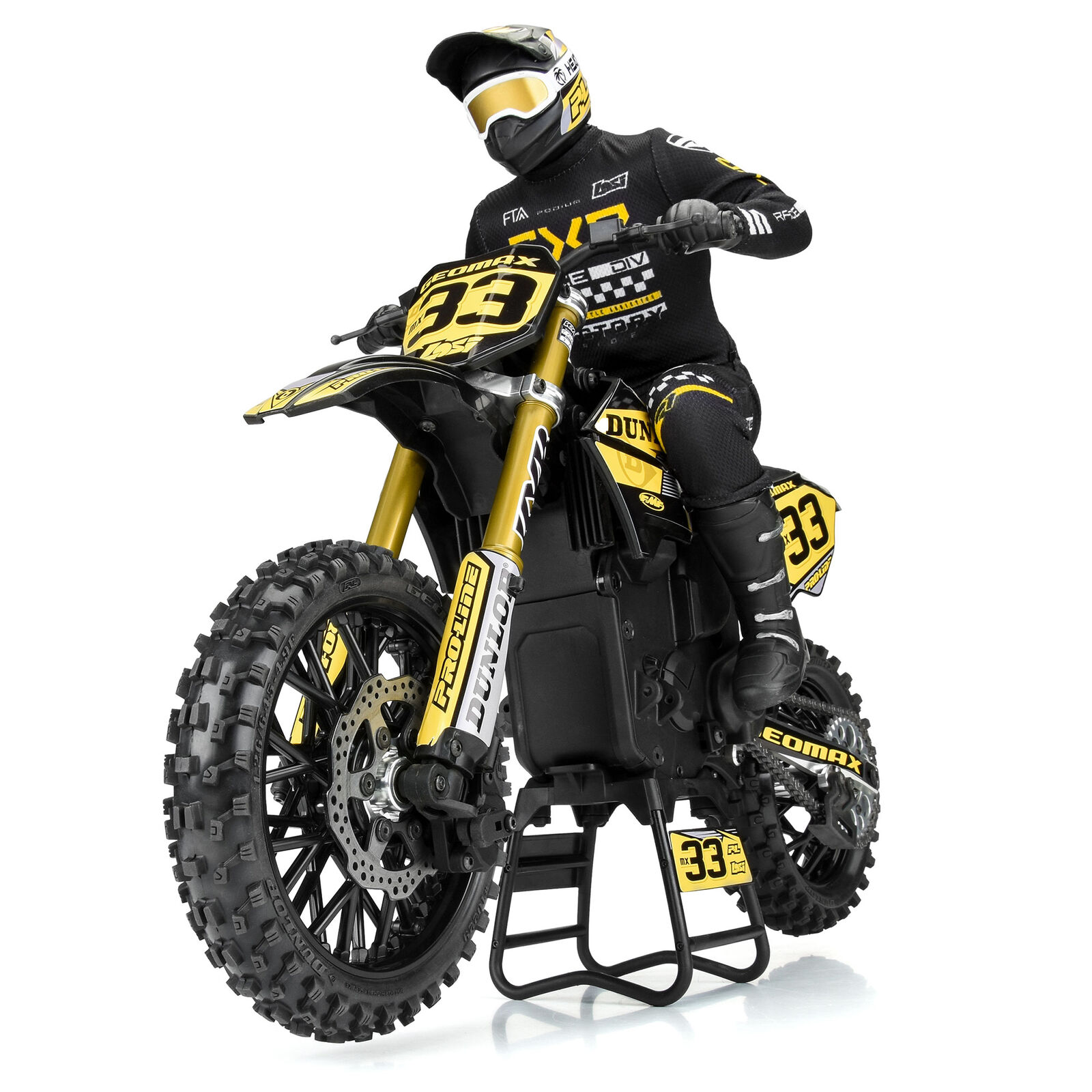 Pro-Line PRO1022910 1/4 Dunlop Geomax MX33 CR4 Front Tire MTD Black: Promoto-MX - 4