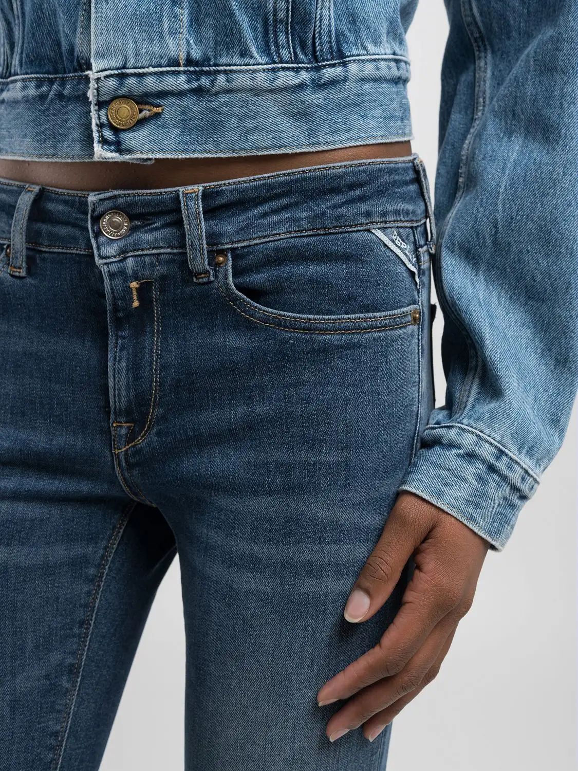 Replay New Luz Bootcut Jeans Dark Blue - 6