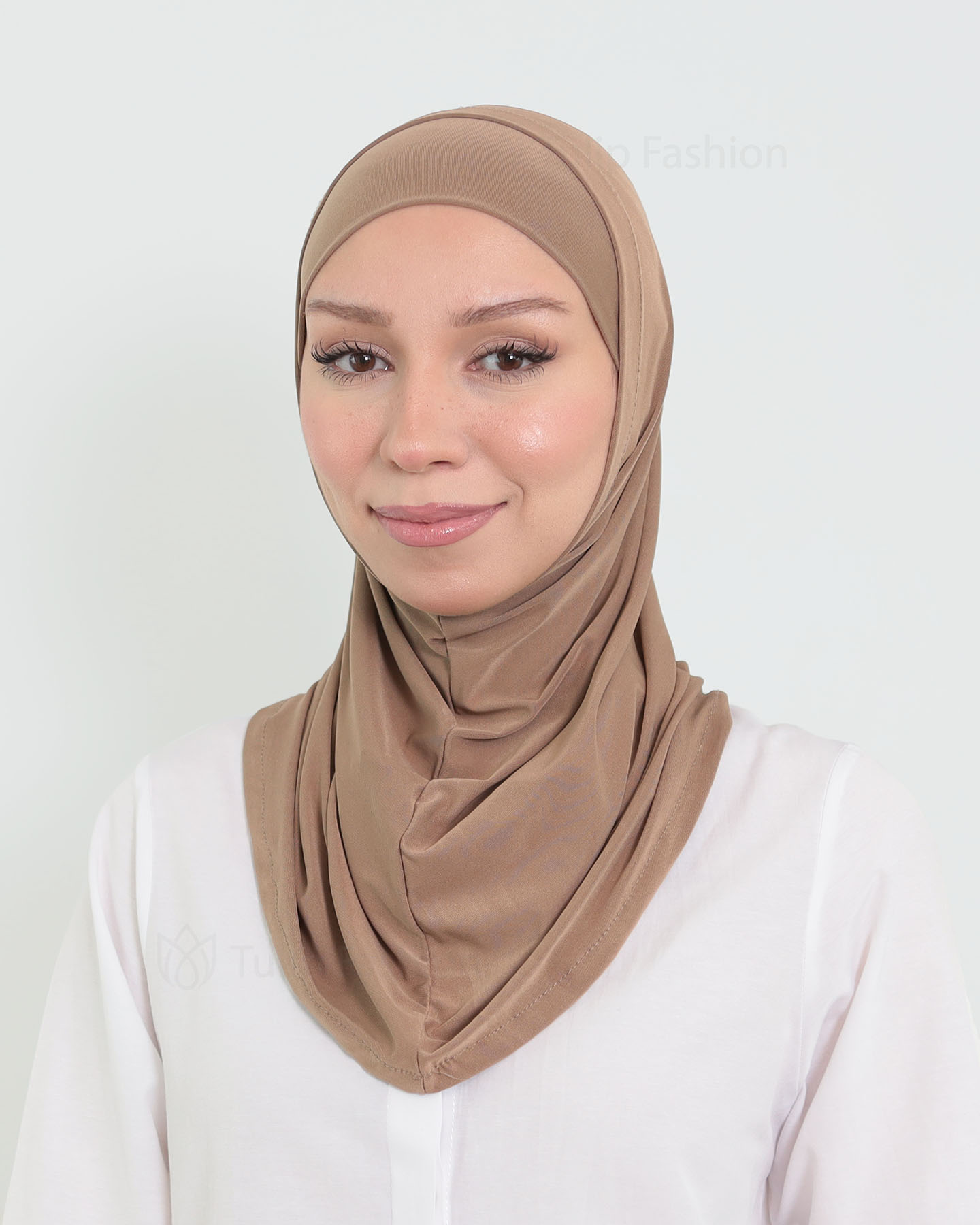 Hijab Al Amira Lycra - LightCacao Brown