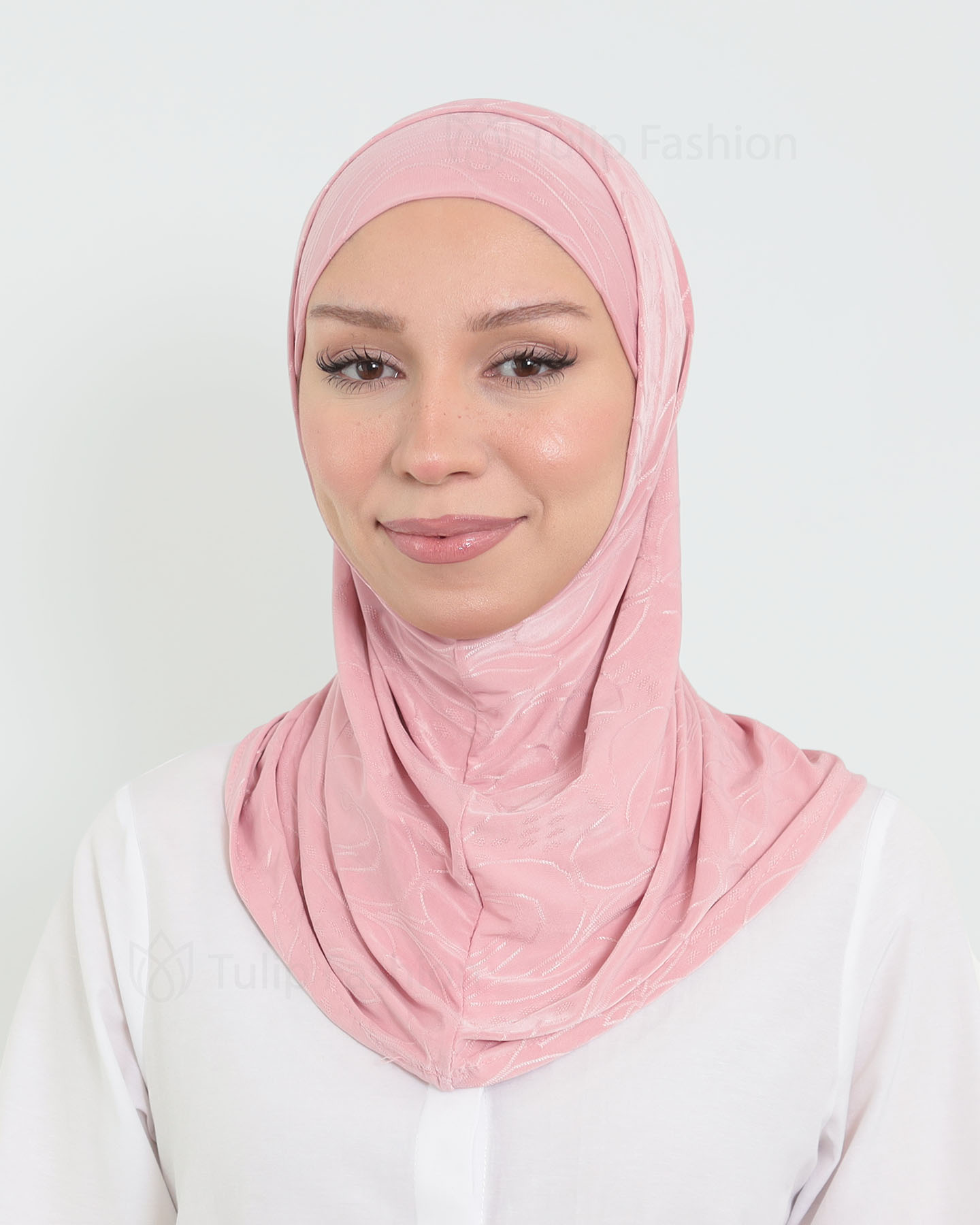 Hijab Al Amira Dekorerad Lycra - Pink