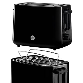 Brödrost 2-skivor svart,760 W.