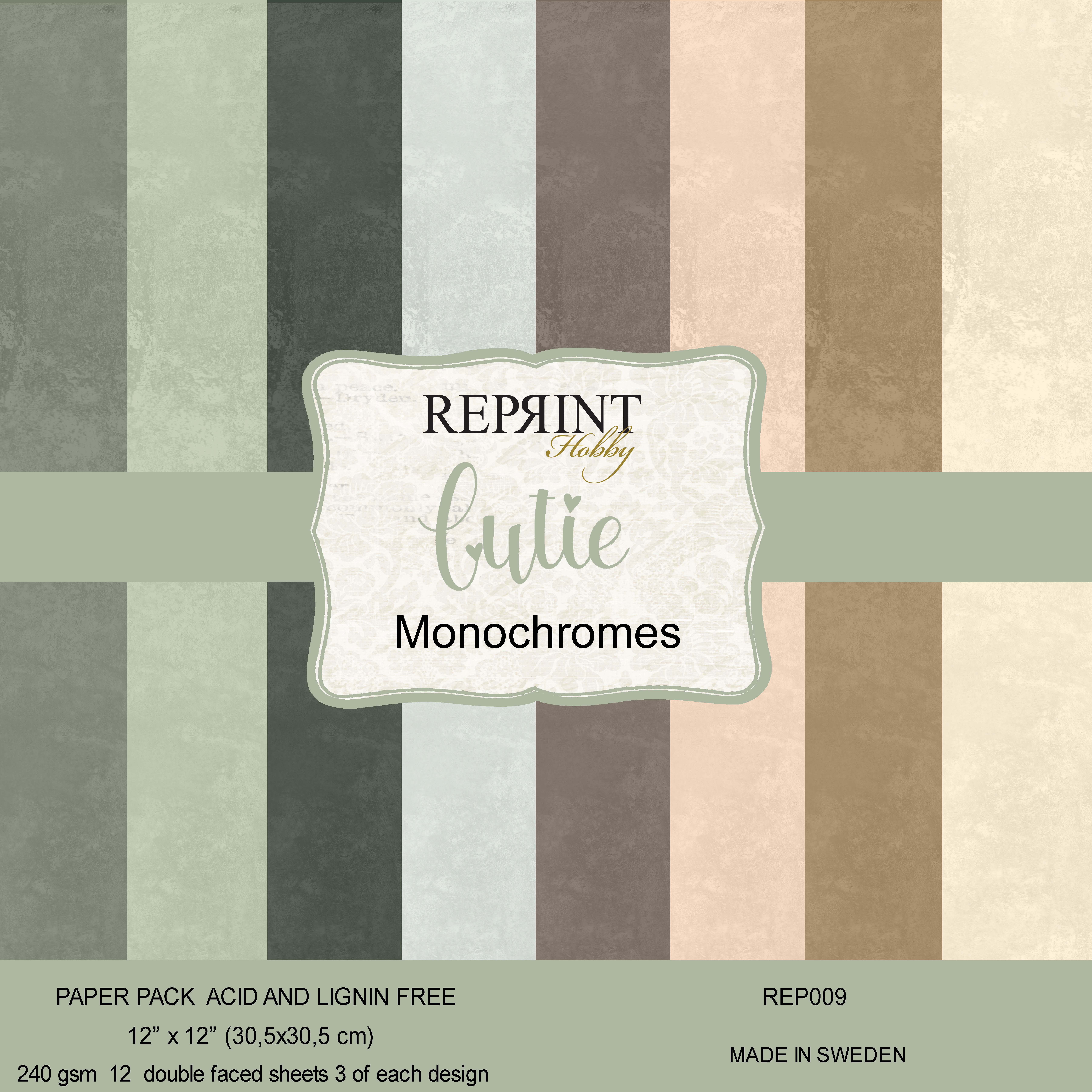 Paperpack Reprint - Cutie  Monochromes -  12x12