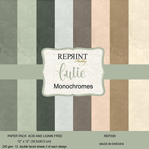 Paperpack Reprint - Cutie  Monochromes -  12x12