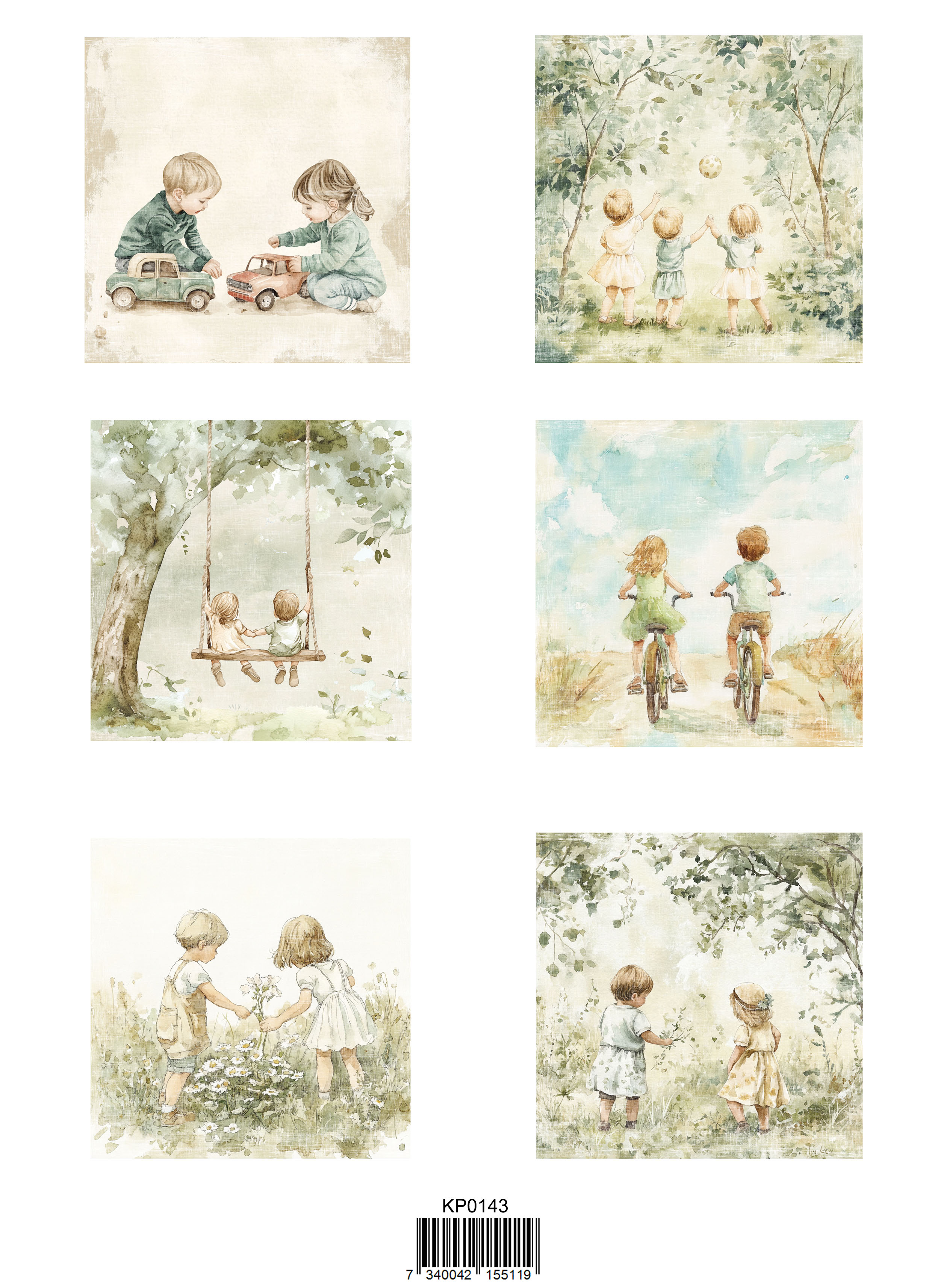 Papper Klippark -Cutie 1  -  A4