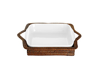 Pillivuyt Korg kvadrat 22 x 22 cm Ljus/Mörk brun