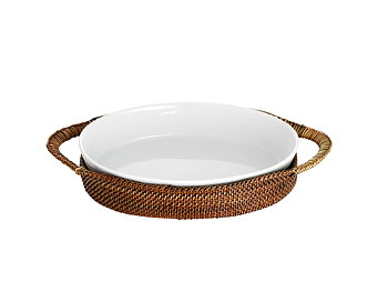 Pillivuyt Korg oval 26 x 19 cm Ljus/Mörk brun