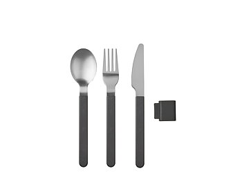 Mepal Silueta Bestickset 3 delar Nordic black/svart