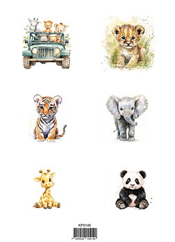 Papper Klippark - Wild Animals  -  A4