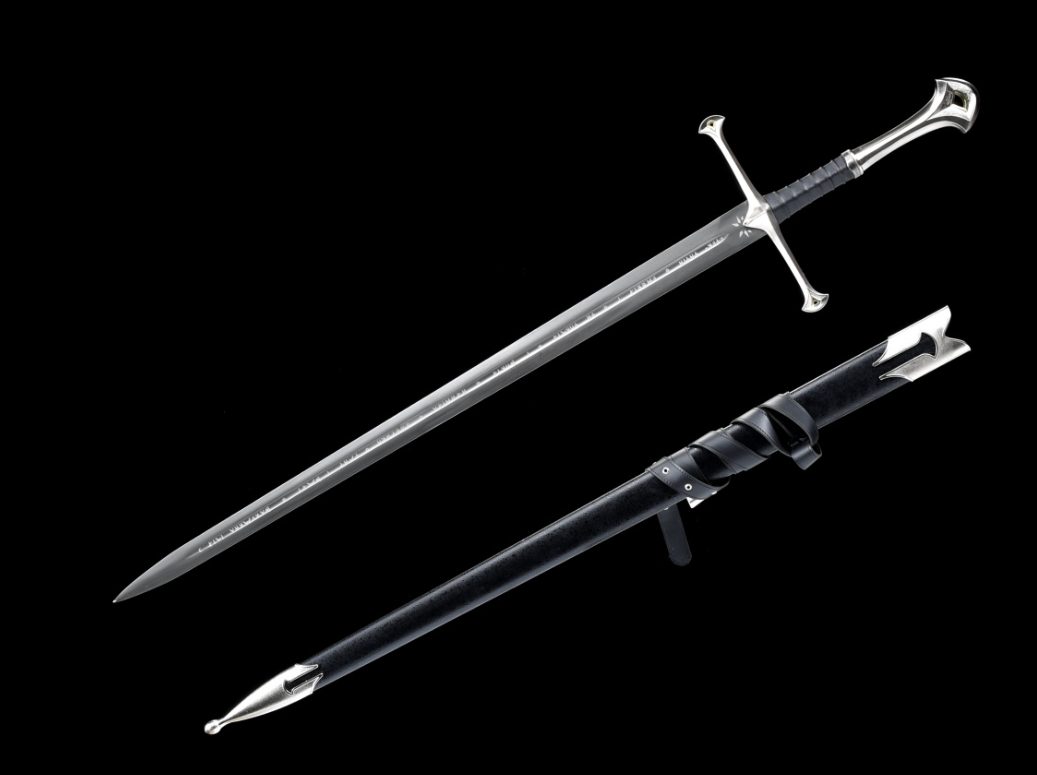 Aragorn Kunglig Svärd med Slida och Vägg hållare
